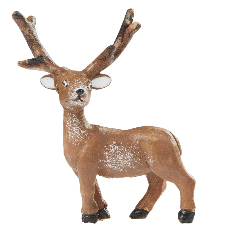 Miniatur Dekofigur Hirsch stehend braun 4cm