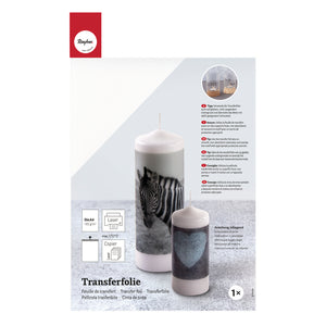 Kerzen Transferfolie Laserdrucker 210x297mm A4  1 Bogen