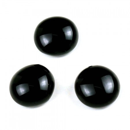 Glas Nuggets schwarz 18-20 mm 100g/ca. 20 Stück