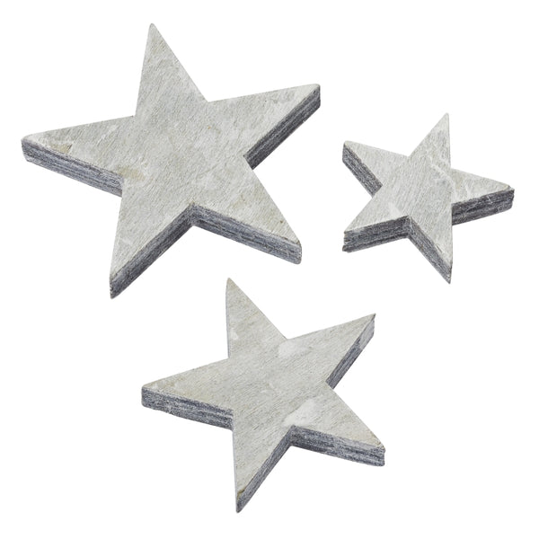 Streuteile Sterne Beton-optik voll 2,5-5 cm 6 Stück/Beutel