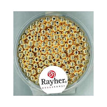 Plastik-Rundperlen metallic glänzend 3mm 250 Stück/Dose