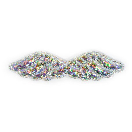 Engelflügel geprägt silber hologramm 55x15 20 Stück/Pkg