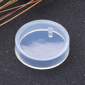 Silikonform Anhänger rund flach 28x7,5mm
