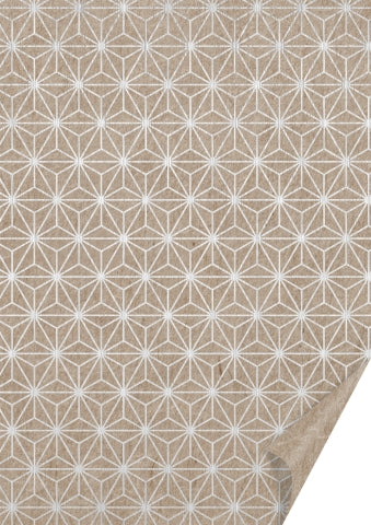 Naturkarton Stern Hot Foil Grafik Pattern A4 220g