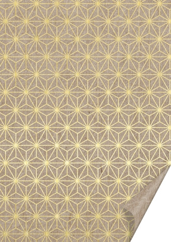 Naturkarton Stern Hot Foil Grafik Pattern A4 220g