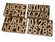 Pappbuchstaben Buchstabenund Zahlen groß H: 20,5cm 1 Stück