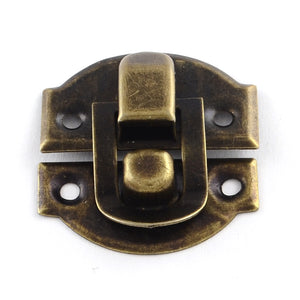 Schnappverschluss für Boxen antikmessing  29x27x 6mm 2 Paar