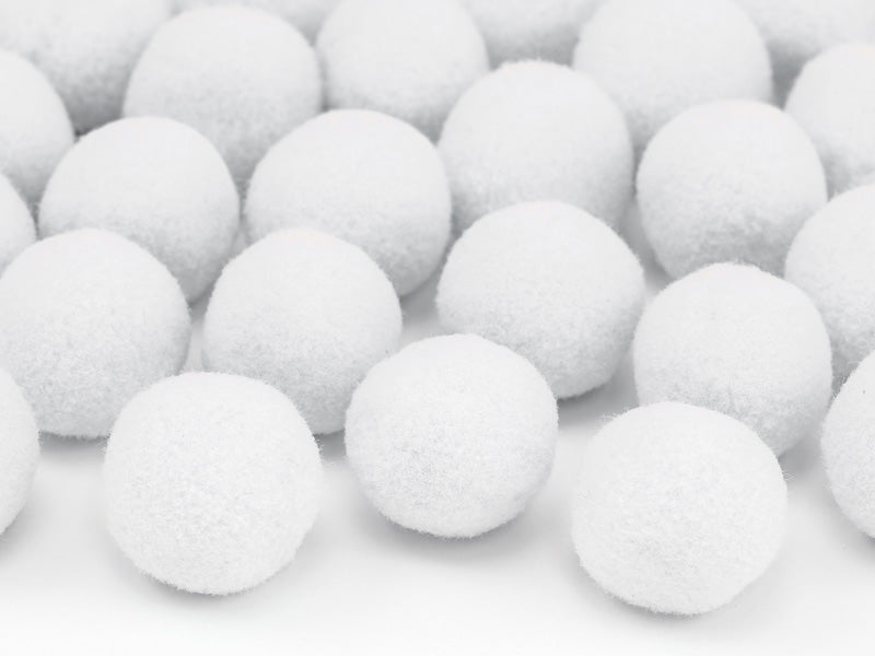 Plüsch Pompons Puschel Pompons Plüschball Bommel Plüsch Pompons 2cm 20 Stück