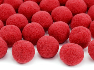 Plüsch Pompons Puschel Pompons Plüschball Bommel Plüsch Pompons 2cm 20 Stück