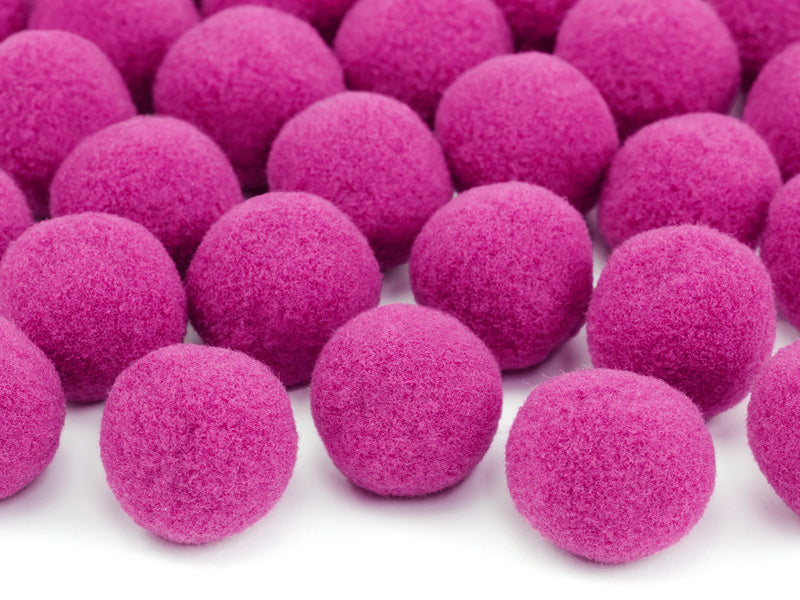 Plüsch Pompons Puschel Pompons Plüschball Bommel Plüsch Pompons 2cm 20 Stück