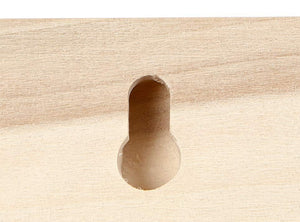 Holztafel Türschild natur 1cm dick 10x30cm