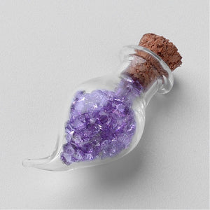 Miniphiole aus Glas Tropfen mit Korken 34x14.5mm 1 Stück
