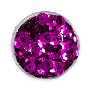 Pailletten pink magenta 30g 4000 Stück 6mm Paillettenschüssel Pailletten