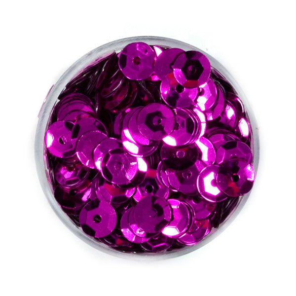 Pailletten pink magenta 30g 4000 Stück 6mm Paillettenschüssel Pailletten
