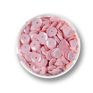 Pailletten-Schüssel rosa opak 6mm 30g 4000 Stück