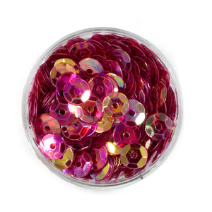 Pailletten rot AB 30g 4000 Stück 6mm Paillettenschüssel Pailletten