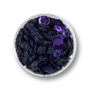 Pailletten lila violett 30g 4000 Stück 6mm Paillettenschüssel Pailletten