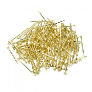 Stecknadeln goldfärbig Pins Eisen Nadeln für Pailletten 50g