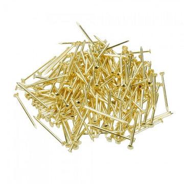 Stecknadeln goldfärbig Pins Eisen Nadeln für Pailletten 50g