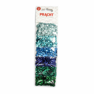 Pailletten blau-grün ton Mix 6mm Paillettenschüssel Pailletten