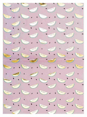 Decoupage-Papier, Papierflicken, Melone Heißfolie Gold, 300 x 430 mm, 1 Bogen