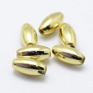 Acrylperle Olive glänzend 4x8mm 60 Stk./Dose