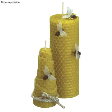 Bienenwachs Wabenplatte gelb natur 35x20cm 1 Stück