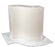 Stearin-Kerzenrohling Eternal Wave wellenförmig weiß massiv 2 Dochte 270x90x270mm