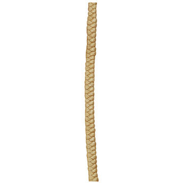 Puppenhaar Kreppwickelzopf geflochten 50cm