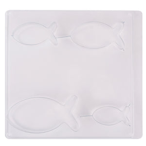 Gießformf 4 Fische 7,5-14,5x3,7-7,4cm Gussform Gießform