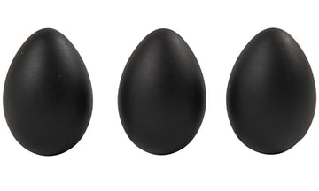 Ostereier Plastikeier 6cm schwarz Ostereier 12 Stück im Eierkarton