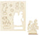Holz-Figuren zum Aufstellen Häschen und Blumen 20x17 cm Sperrholz 1Pck.