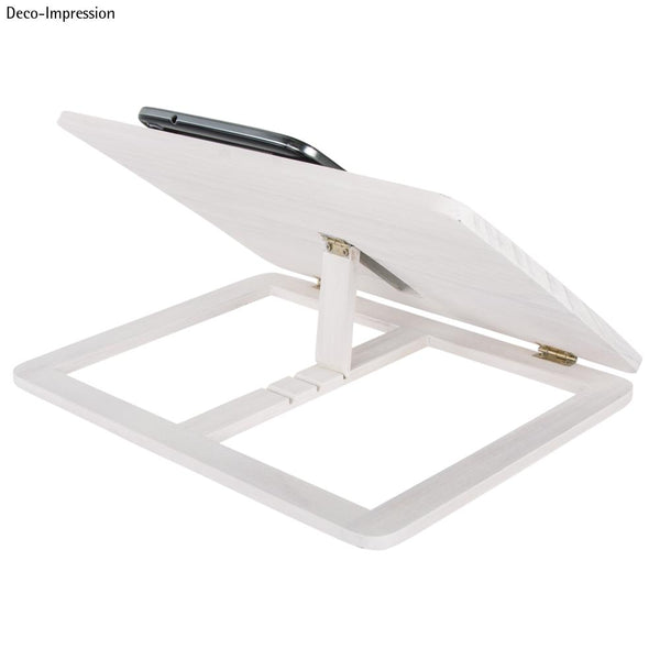Holz Tabletständer Buchständer 28x21x3,4cm Buchständer Tabletständer Tablethalterung