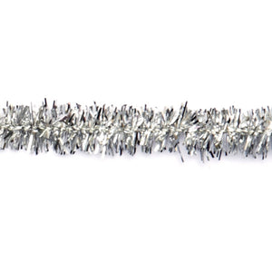 Chenilledraht Pfeifenreiniger metallic silber 9mm 50cm 10 Stück