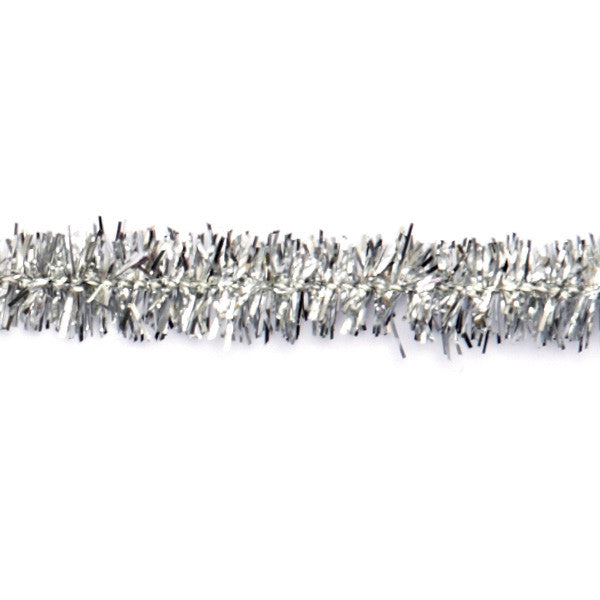 Chenilledraht Pfeifenreiniger metallic silber 9mm 50cm 10 Stück