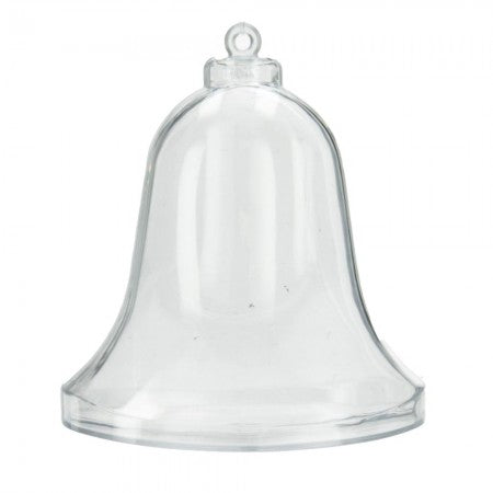 Plexiglas - Glocke teilbar transparent 9cm