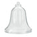 Plexiglas - Glocke teilbar transparent 9cm