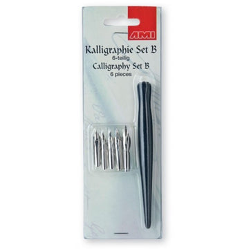 Kalligraphie Set B Calligraphy 6-teilig Kunstschriftfedern Zeichenfeder