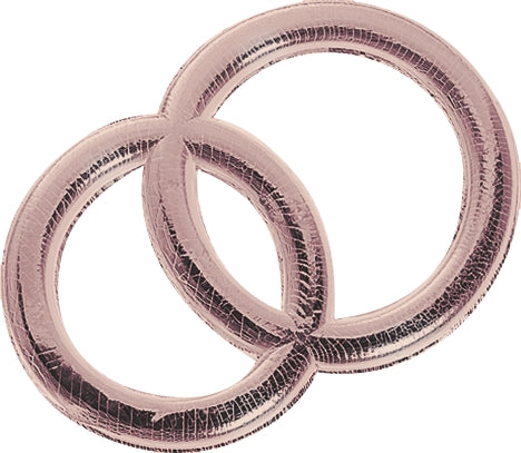 Wachseheringe 32mm roségold Eheringe Wachsdekor Wachsmotiv