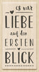 Stempel Liebe auf den ersten Blick Motivgröße 7,1x3,5cm Holzstempel Gummistempel Kautschukstempel Hochzeitsstempel