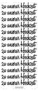Konturensticker zu unserer Hochzeit  Stickerbogen Oberfläche matt 10x23cm