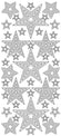 Konturensticker Sterne Sternsticker Stickerbogen Oberfläche matt 10x23cm