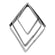 Ausstecher-Set Rhombus 3, 5 und 7cm 3 tlg.