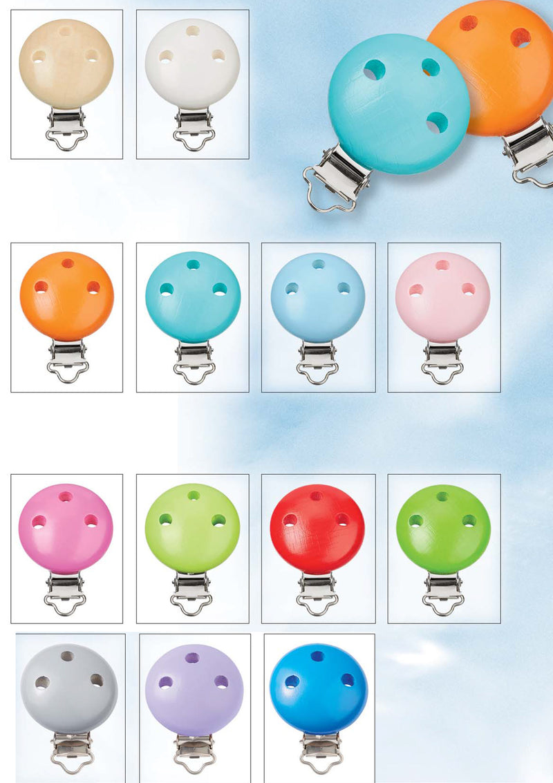 Schnuller-Clip aus Holz 37mm