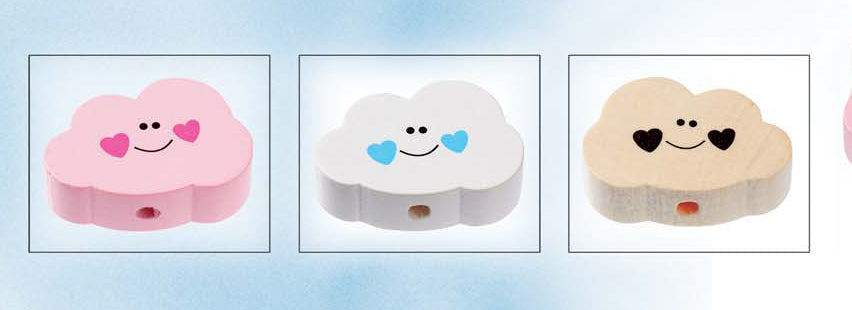 Schnulli Perlen Wolke, 3 verschiedene Farben