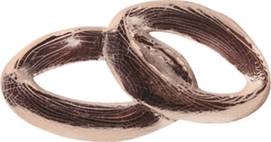 Wachseheringe oval hochglänzend 34mm