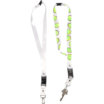 Schlüsselband 53x2cm, weiß, 5 Stück/Btl. Schlüsselband Schlüsselanhänger