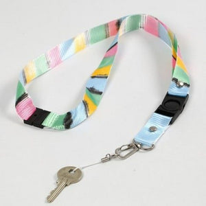 Schlüsselband 53x2cm, weiß, 5 Stück/Btl. Schlüsselband Schlüsselanhänger