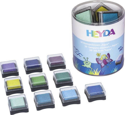 Stempelkissen-Set Farbtöne bunt 10 Stück