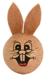Wattekopf Hase braun mit Filzohren oval